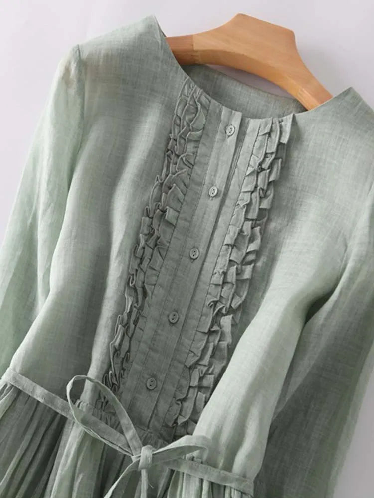 Victoria™ | Vestido de Verano en Lino Ligero