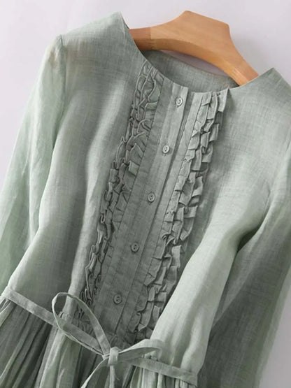 Victoria™ | Vestido de Verano en Lino Ligero