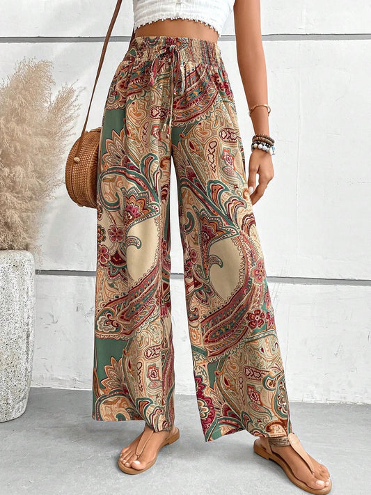 Alayna™ | Pantalon d'été bohème à imprimé paisley
