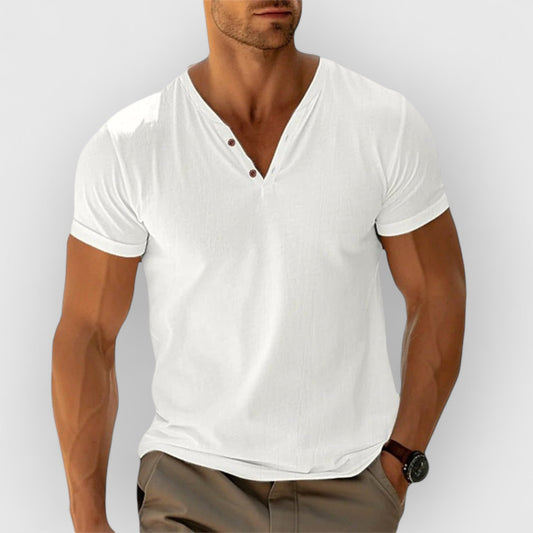 Émile™ | T-shirt en maille à boutons pour homme