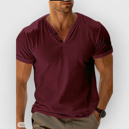 Émile™ | T-shirt en maille à boutons pour homme