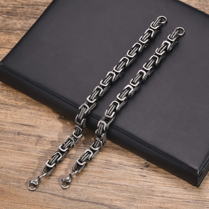 Noé™ | Bracelet tressé en acier poli