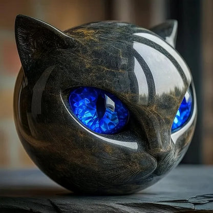 Noa™ | Escultura Felina Mística en Mármol-Estilo