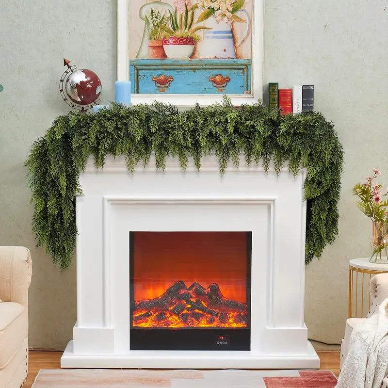 VerdeCedar™ | Guirnalda Realista de Cedro Sin Mantenimiento (1+1 Gratis)