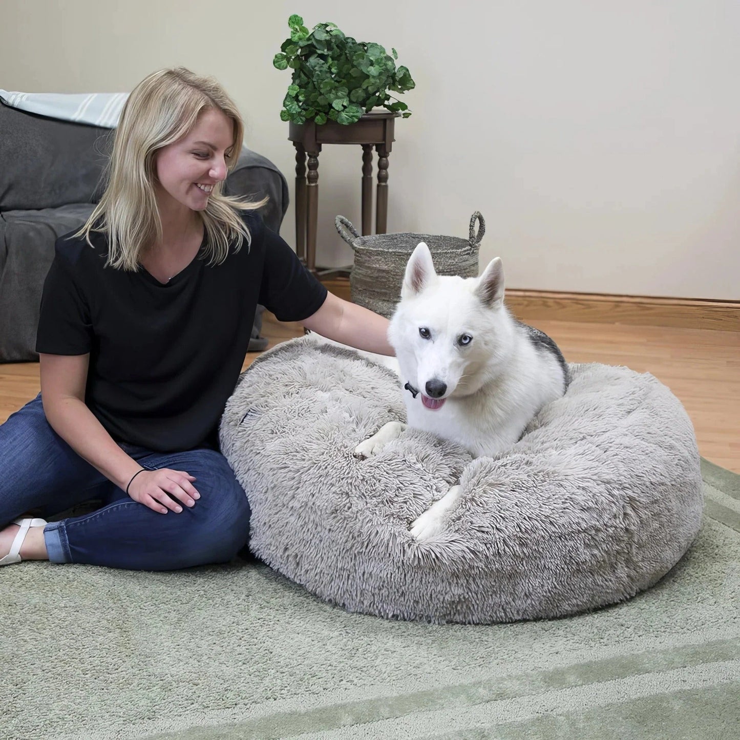 NubeCalma™ | Cama Donut Ultrasuave para un Descanso Profundo