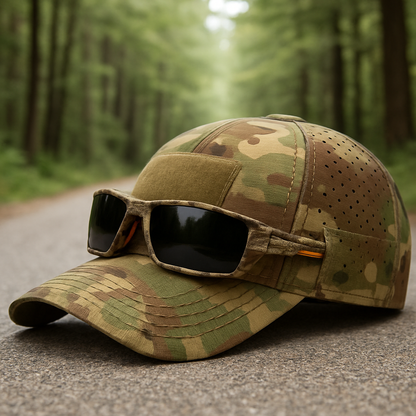 Maxence™ | Casquette camouflage avec lunettes – pratique et stylée