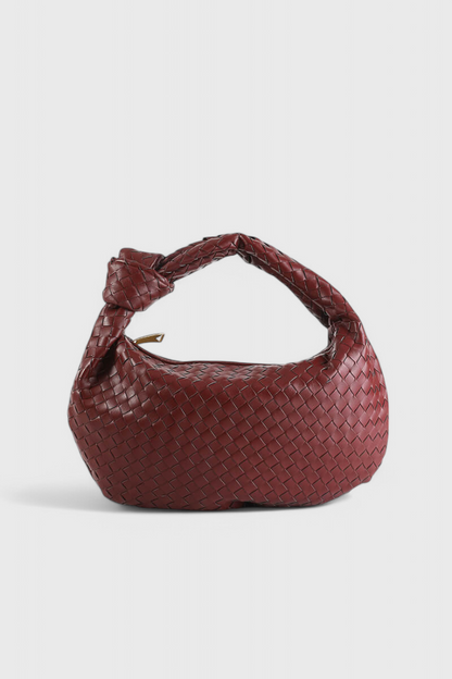 Sage Bolso de Hombro Mediano Tejido
