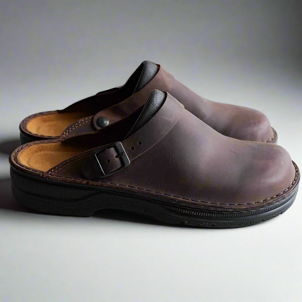 Henri™ | Sabots en cuir avec bride réglable