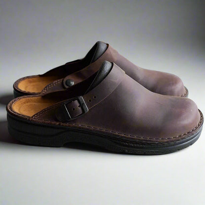 Henri™ | Sabots en cuir avec bride réglable
